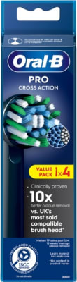 Oral-B Refills Cross Action Black 4ct
