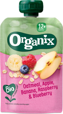 Organix Hafra, Epla, Banana, Hind- og Bláberja Skvísa