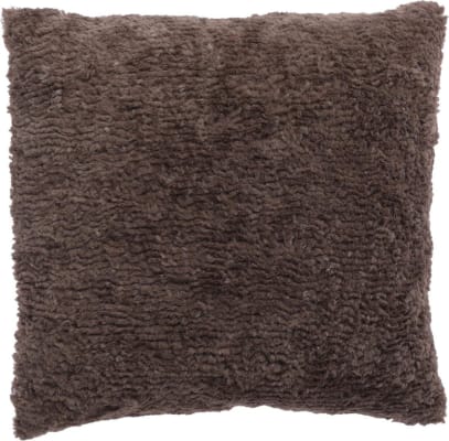 Púði 45x45cm loðinn teddy brown soft