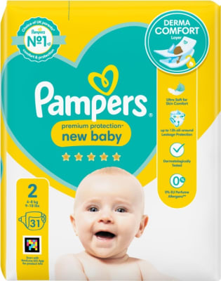 Pampers Premium Protection NB S2 CP 31stk 4-8kg