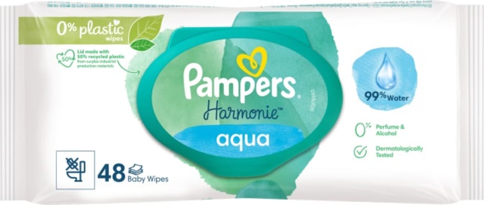 Pampers Pure blautklútar 48stk