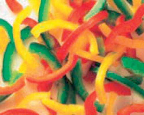 Paprika blönduð strimlar rauð/gul/græn 2,5kg