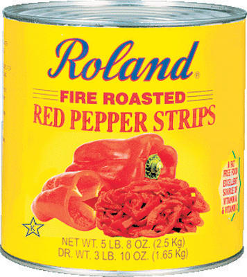 Paprika grilluð strimlar rauð 2,5kg