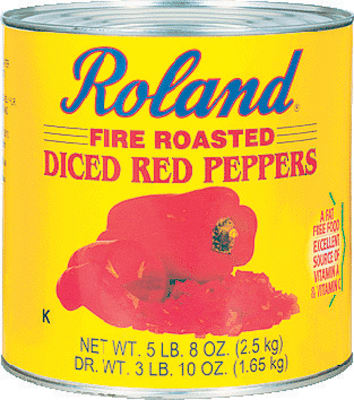 Paprika grilluð teningar rauð 2,5 kg