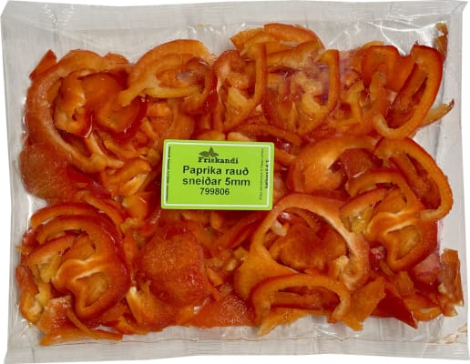 Paprika rauð sneiðar 5mm - Sérpöntun