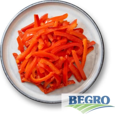 Paprika rauð strimlar frystiv. 2,5kg (4 stk/ks)