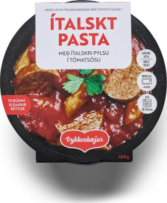 Pasta með ítalskri pylsu í tómatsósu 400g / 12 í kassa - ÞYKKVABÆJAR