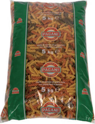 Pasta skrúfur/fusilli þrílitar 5kg