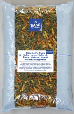 Pasta Skrúfur Fusilli Þrílitar