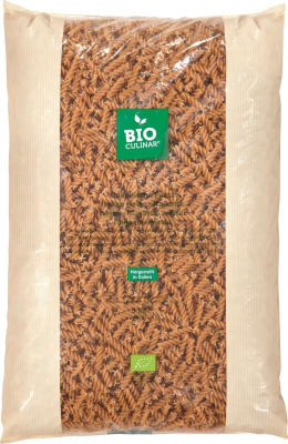 Pasta Skrúfur Fusilli Organic Heilhveiti (Citti)