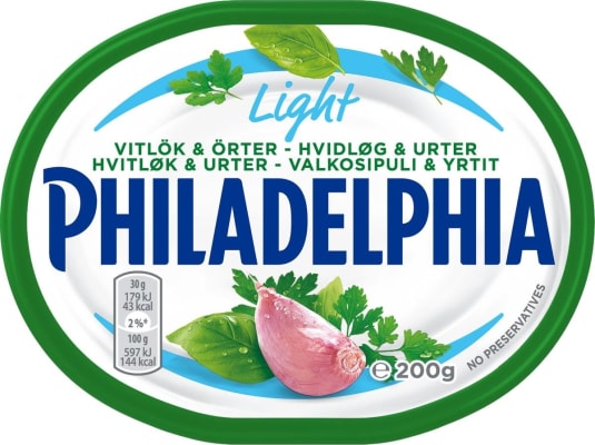 Philadelphia Light Hvitlök & Urter