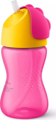 Philips-AVENT Magic Glas m/Röri 300ml Bleikt