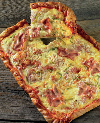 Pizza Fleki Skinka Ostur Beikon