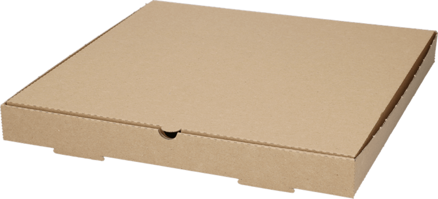 Pizzuöskjur 12" brúnar 100stk