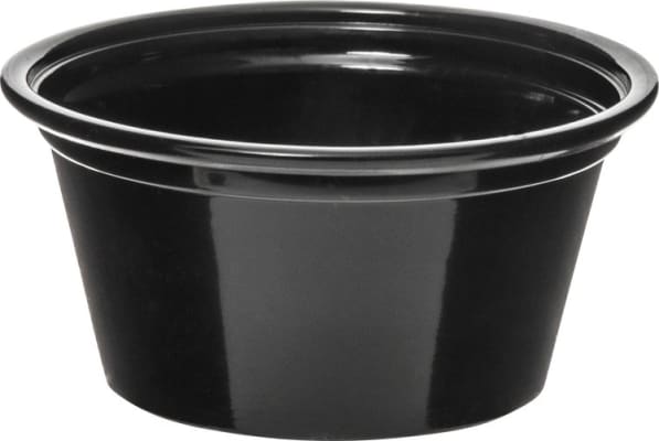 Plastbox 2oz PC2B svört 2500stk