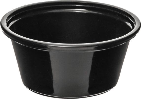 Plastbox 3oz PC3 svört 2500stk