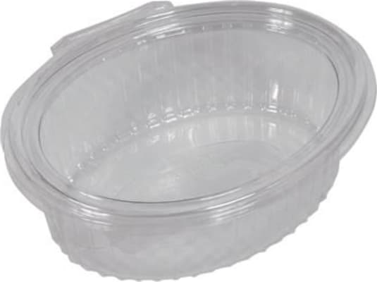 Plastbox egglaga áfast lok 500ml 100stk
