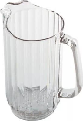 Plastkanna glær 0,9 ltr