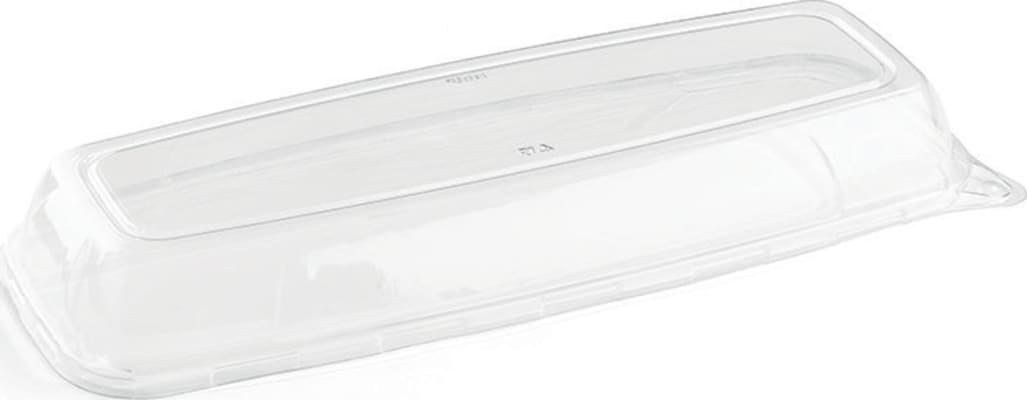 Plastlok á veislubakka 17x45cm 25stk