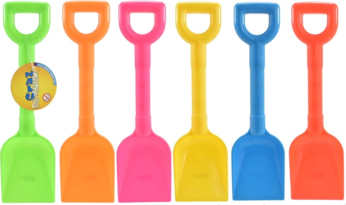 Plastskófla 25cm. 6litir  (36)