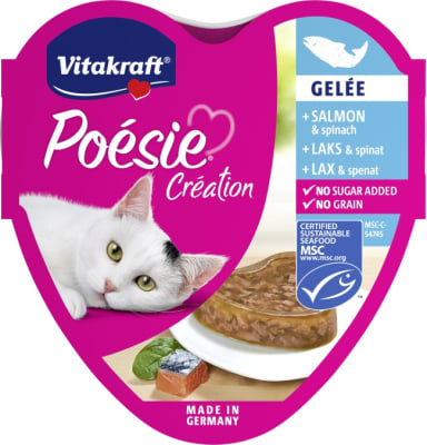 Poésie Lax og spínat í hlaupi í  dós 85g