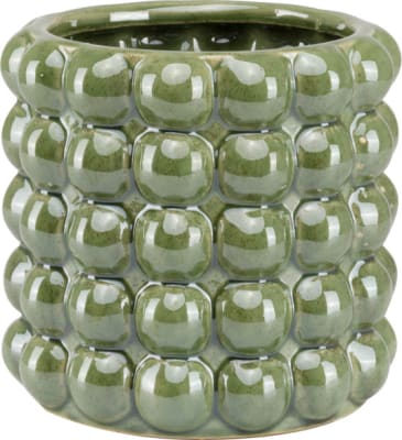 Pottur Bubble OLIVE  16x16cm. (8)