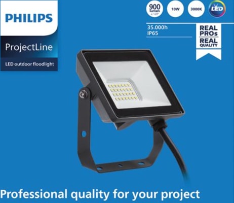 Projectline Floodlight 10W 3000K 900lm