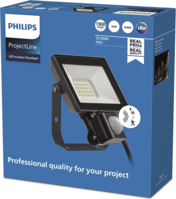 Projectline Floodlight 20W 4000K Sensor 1900lm