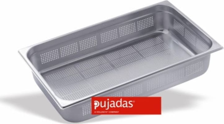 Pujadas GN stálgastrobakki gataður 1/1 6,5cm