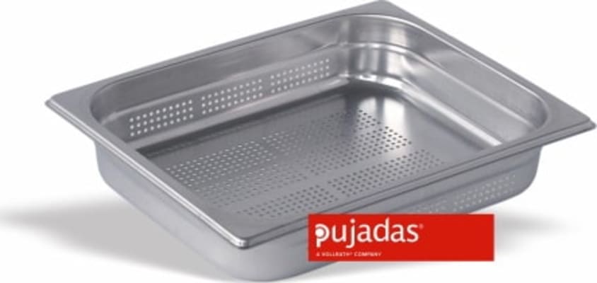 Pujadas GN Stálgastrobakki gataður 1/2 6,5cm