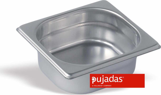 Pujadas Stálgastrobakki GN 1/6   6,5 cm