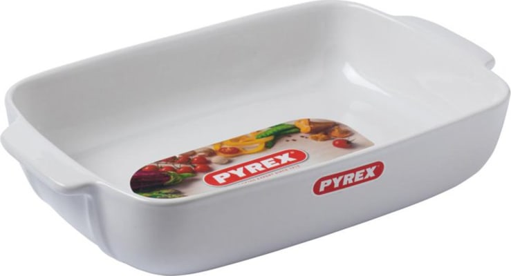 Pyrex Fat ferkantað 25x19cm Signature white