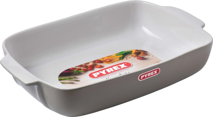 Pyrex Fat ferkantað 35x25cm Signature grey