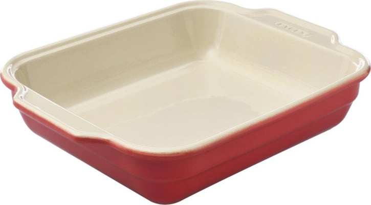 Pyrex Fat ferkantað 37x28cm Création red