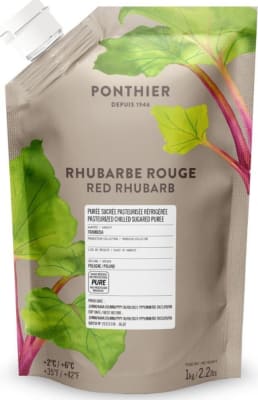 Rabarbarapúrra 10% sykur 1 kg Ponthier