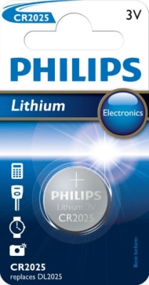 Rafhlöður 3V  Lithium CR2025