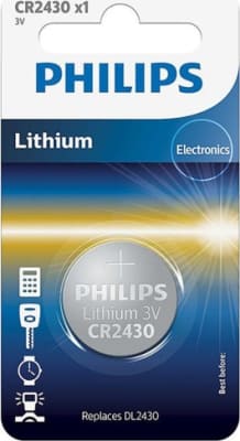 Rafhlöður 3V  Lithium CR2430