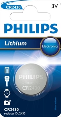 Rafhlöður 3V  Lithium CR2430