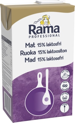 Rama Matreiðslurjómi 15%, laktósafrír 8x1l