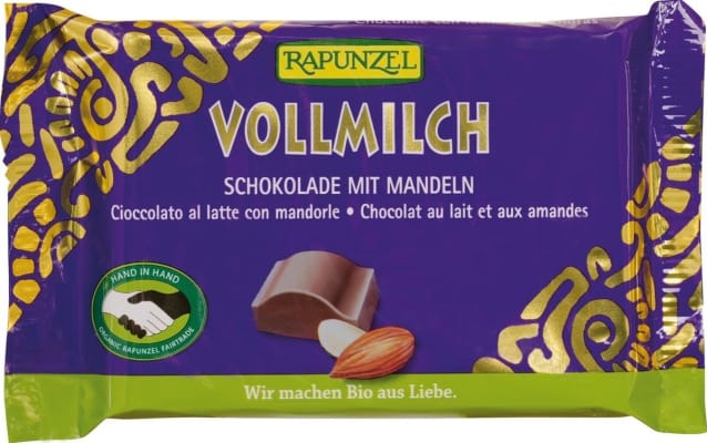 Rapunzel Mjólkursúkkulaði með Möndlum
