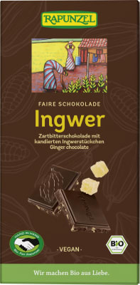 Rapunzel Engifer Súkkulaði Dökkt 55%