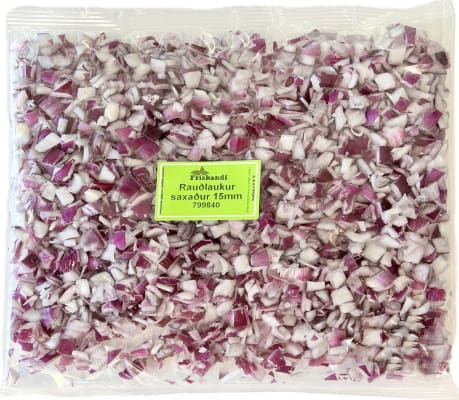 Rauðlaukur saxaður 15mm - Sérpöntun