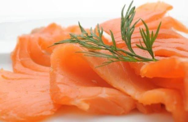 Reykt laxaflök sneidd, Roðlaus (vigtarvara)