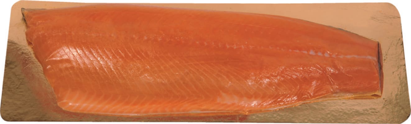 Reyktur lax heil flök uþb 1kg
