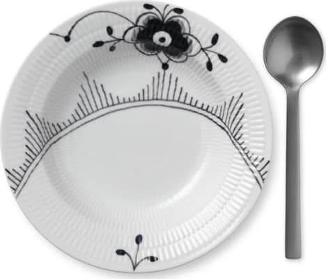 Royal Copenhagen Black Mega diskur djúpur 21cm
