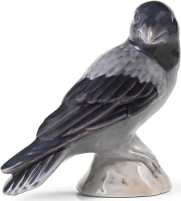 Royal Copenhagen Blue Collectibles stytta ársins 2025 Fugl Crow 10,5cm