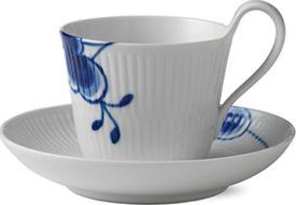 Royal Copenhagen Blue Mega bolli m. undirskál 25cl