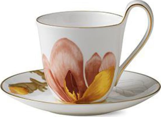 Royal Copenhagen Flora bolli m. undirskál Magnolia