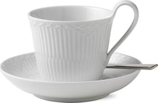 Royal Copenhagen Half Lace bolli m.undirskál 25cl