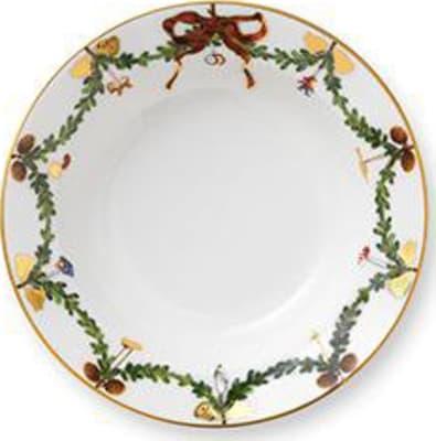 Royal Copenhagen Star Fluted djúpur diskur 17cm